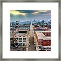 Watertower Skyline Dji_0690 Framed Print