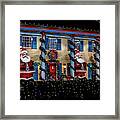 Waving Santa Claus Trio Framed Print