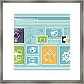 Website Layout Framed Print