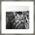 Welcombe Mouth Beach North Devon South West Coast Path Black And White 4 Framed Print