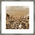 Welcome To Sturgis S D Framed Print