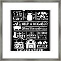 Welcome To The Farm Framed Print