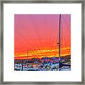 Outer Cape Cod Wellfleet Harbor And Marina Framed Print
