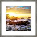 West Coast Sunset Framed Print