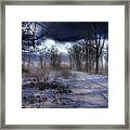 What Awaits There Beyond The River /pick Of The Week In The Severe Weather Group Framed Print