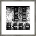 Whiskey Barrels Outside The Jameson Distillery In Dublin Framed Print
