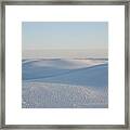 White Like Snow Framed Print