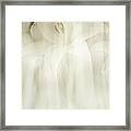 White Lilies Abstract Framed Print