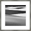 White Sand Dunes Framed Print