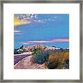White Sands New Mexico At Dusk Painting Framed Print