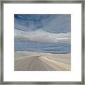 White Sands Road Framed Print