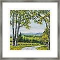 Willamette Valley Wine Country Framed Print