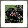 Willie Mays, Barry Bonds, And Willie Mccovey Framed Print