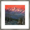 Wilson Peak Winter Sunrise, Colorado Framed Print
