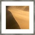 Windy Sand Dune Framed Print