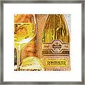 Wine Bottle Art Framed Print