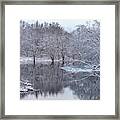 Winter Along The Concord River Framed Print