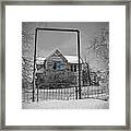 Winter At May Homestead Framed Print