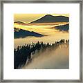 Winter Cover Of Clouds Framed Print