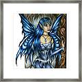 Winter Fairy Drawing Framed Print
