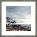 Winter Landscape With Trees Framed Print
