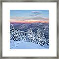 Winter Light, Mountain Views Framed Print