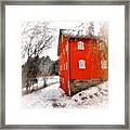 Winter Ohio Barn Framed Print