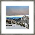 Winter Sky Over Mount Chocorua Framed Print