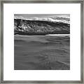 Winter Storms Approaching Great Sand Dunes National Park Black And White Framed Print