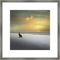 Winter Sunset And Our Dream  Jurmala Framed Print