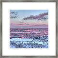 Winter Sunset Over Rib Mountain Golf Course Framed Print