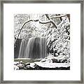 Winter Waterfall Framed Print