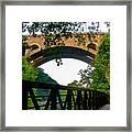 Wissahickon Foot Bridge And The Henry Avenue Bridge Framed Print