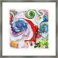 With The Flow Framed Print