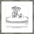 Witty Yet Poignant Repartee Framed Print