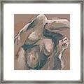 Woman In Brown, Study 6 Framed Print