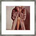 Woman In Fur 1978 Framed Print