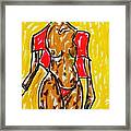 Woman In Red Framed Print