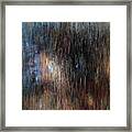 Woman Portrait In Blue Tones Framed Print