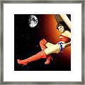 Wonder Woman Saving Astronauts Framed Print