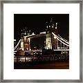 Tower Bridge With Led Lighting Framed Print