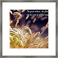 Word Forever Stands Framed Print