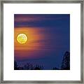 Worm Moon Over Allentown Framed Print