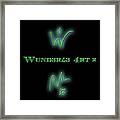 Wund3r73 4rt V2 Framed Print