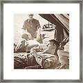 Wwii Military Unit - Taking In A Little R&r Framed Print