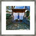 Wwl And Wwll Memorial In The Village Of Piber, Styria, Austria. Framed Print