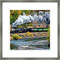 Yakima River Train Framed Print