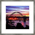 Yaquina Bay Bridge Sunrise Framed Print