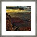 Yavapai Point Sunset, Grand Canyon Framed Print