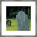 Ye Olde Cemetery - Danville New Hampshire Framed Print
